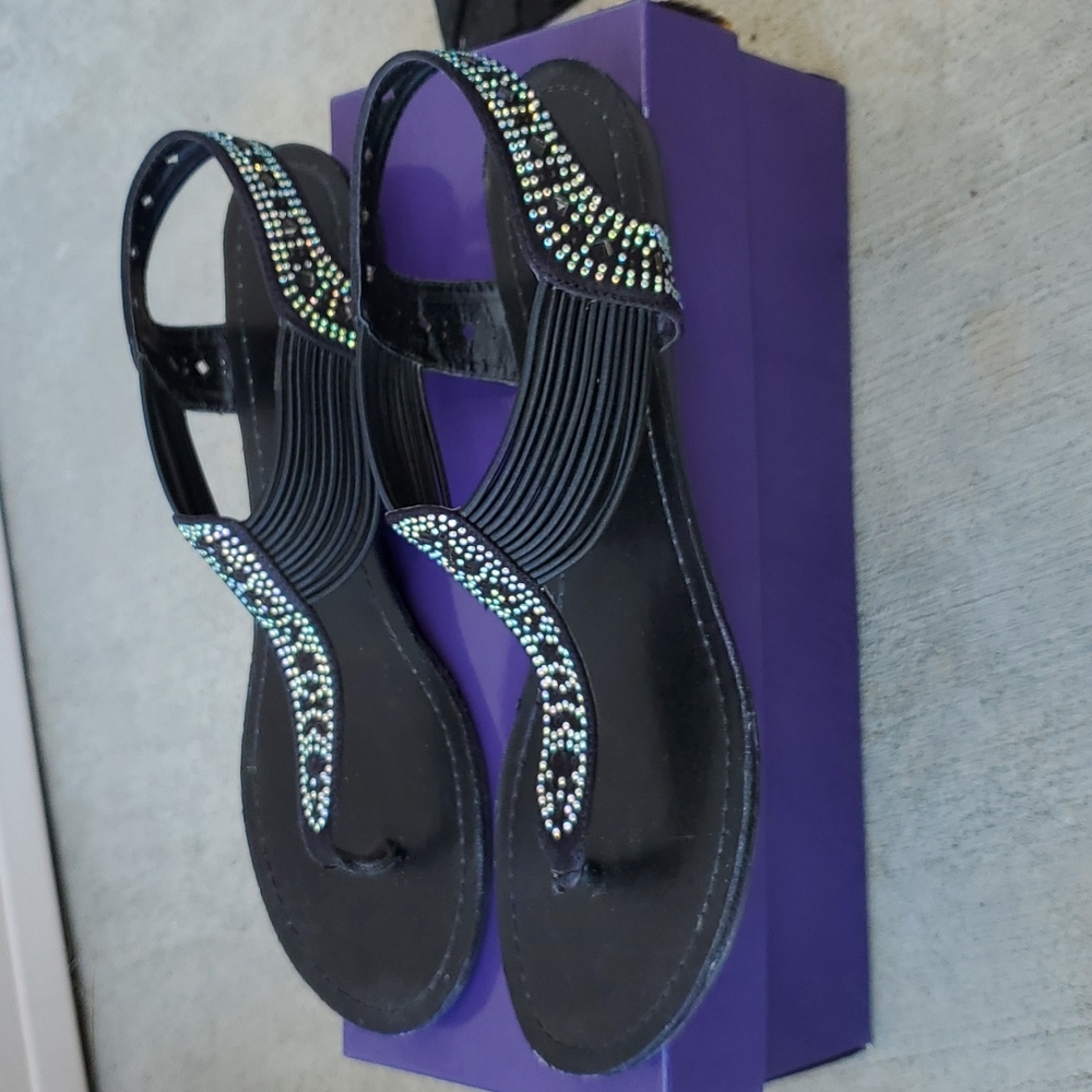 Sequence black sandals - Picture 2 of 2